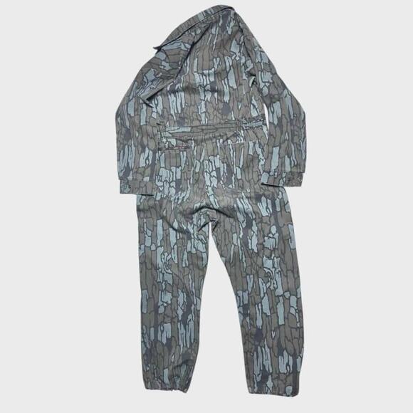 Liberty Trebark 80s Vintage USA Camo Cotton Denim Hunters Coveralls Overalls 38 - Picture 2 of 7